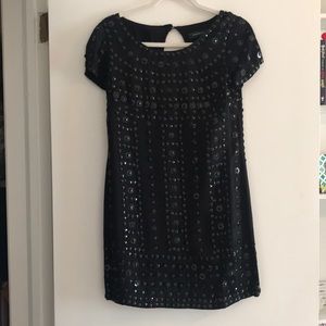 French Connection Black sequin dress size 2